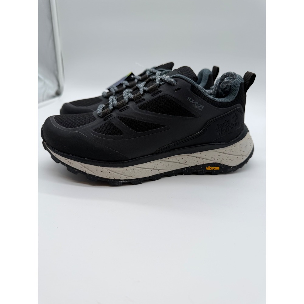Jack Wolfskin Terraquest Texapore Low Mens Hiking‎ Shoes Black Vibram Waterproof
